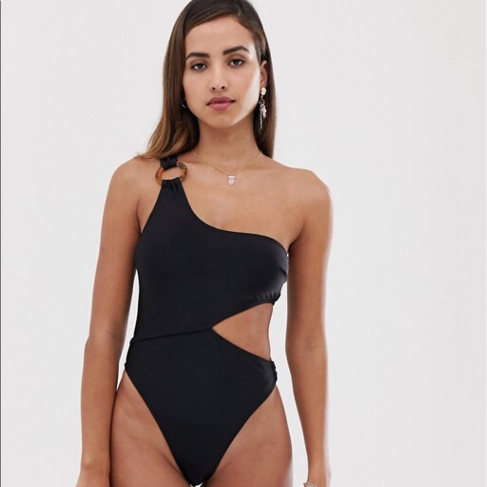 Beautiful one-piece swimsuit.